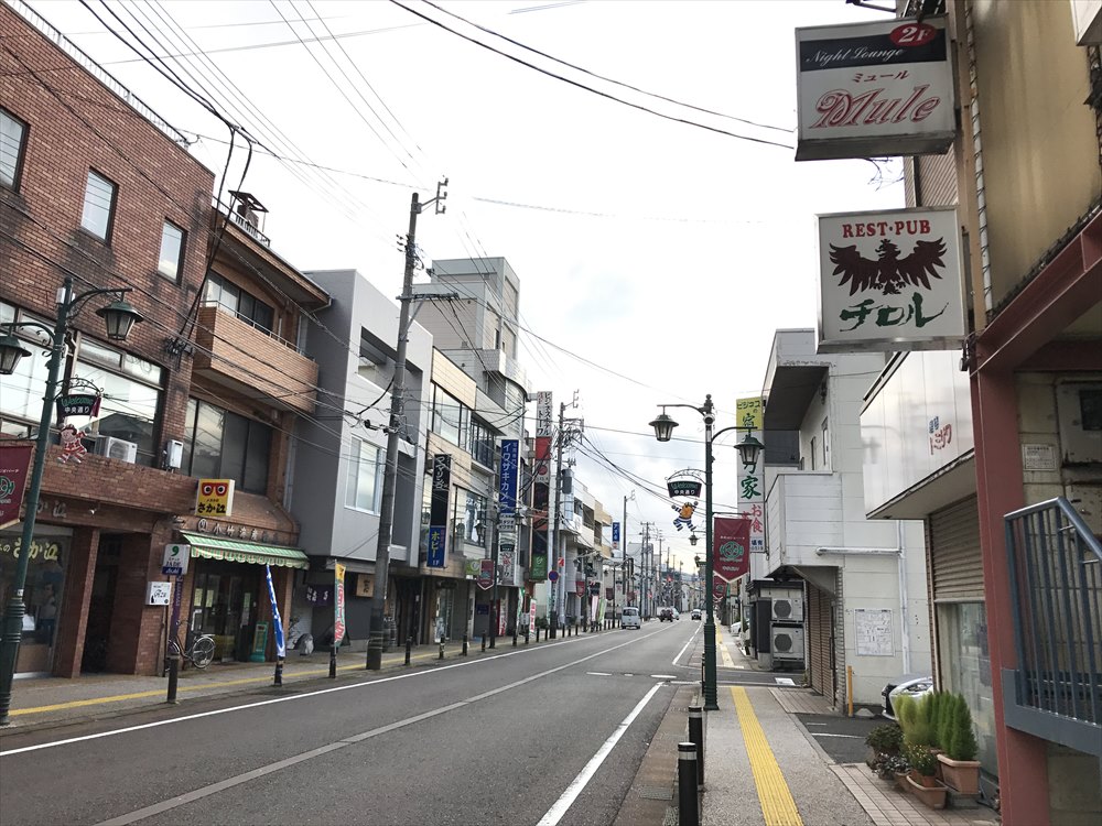 糸魚川の飲み屋街