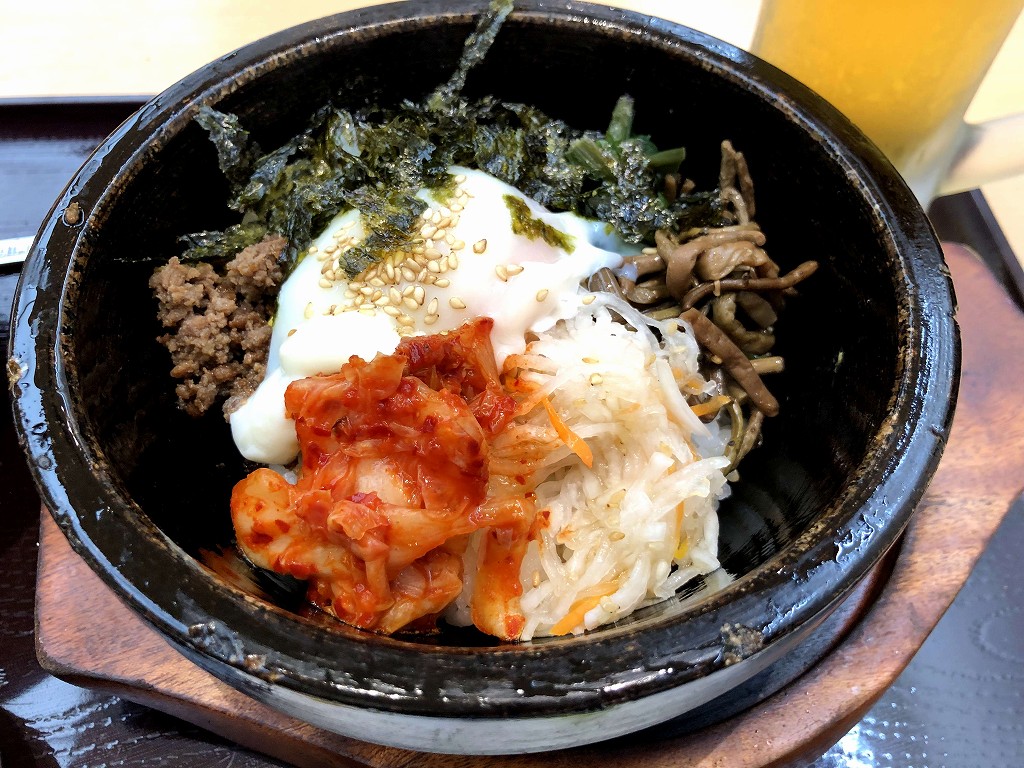 セントレアの「お食事処 えびす」の石焼ビビンバ