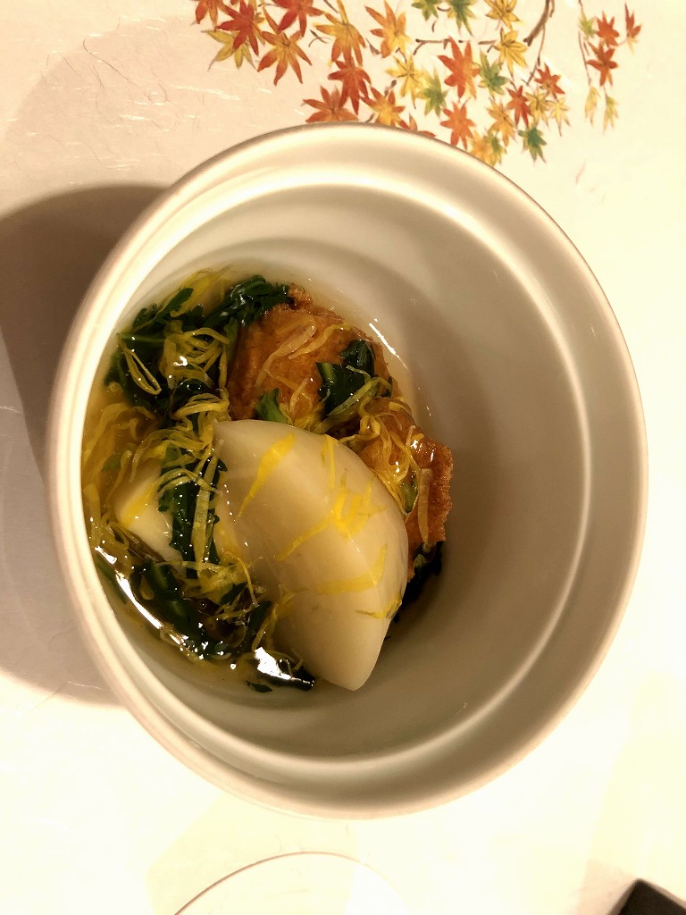 北海道ホテルの和食「六郎」の温菜