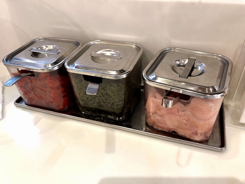 帯広のインデアンまちなか店の薬味