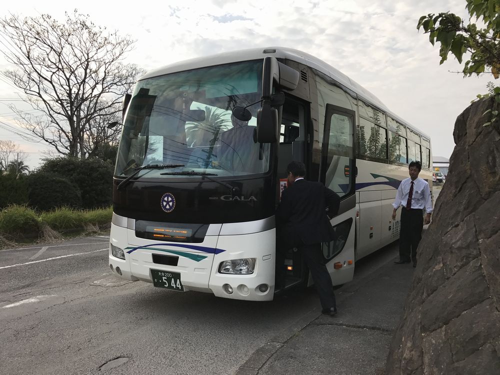 大分空港行きのシャトルバス