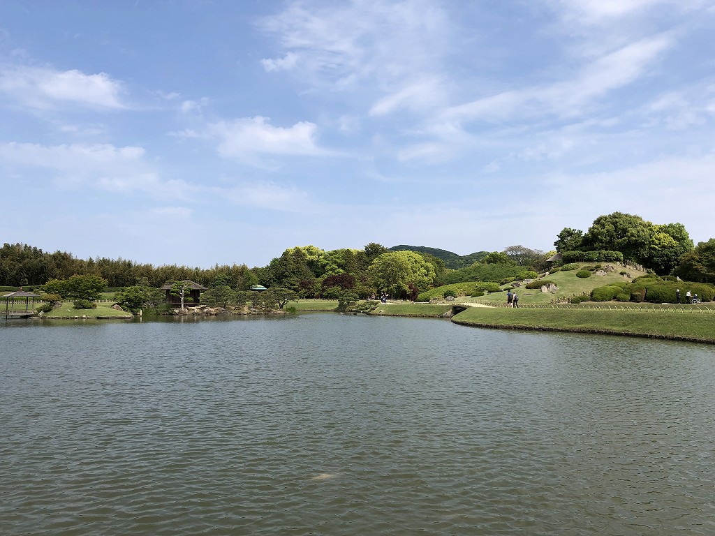 岡山後楽園の池1