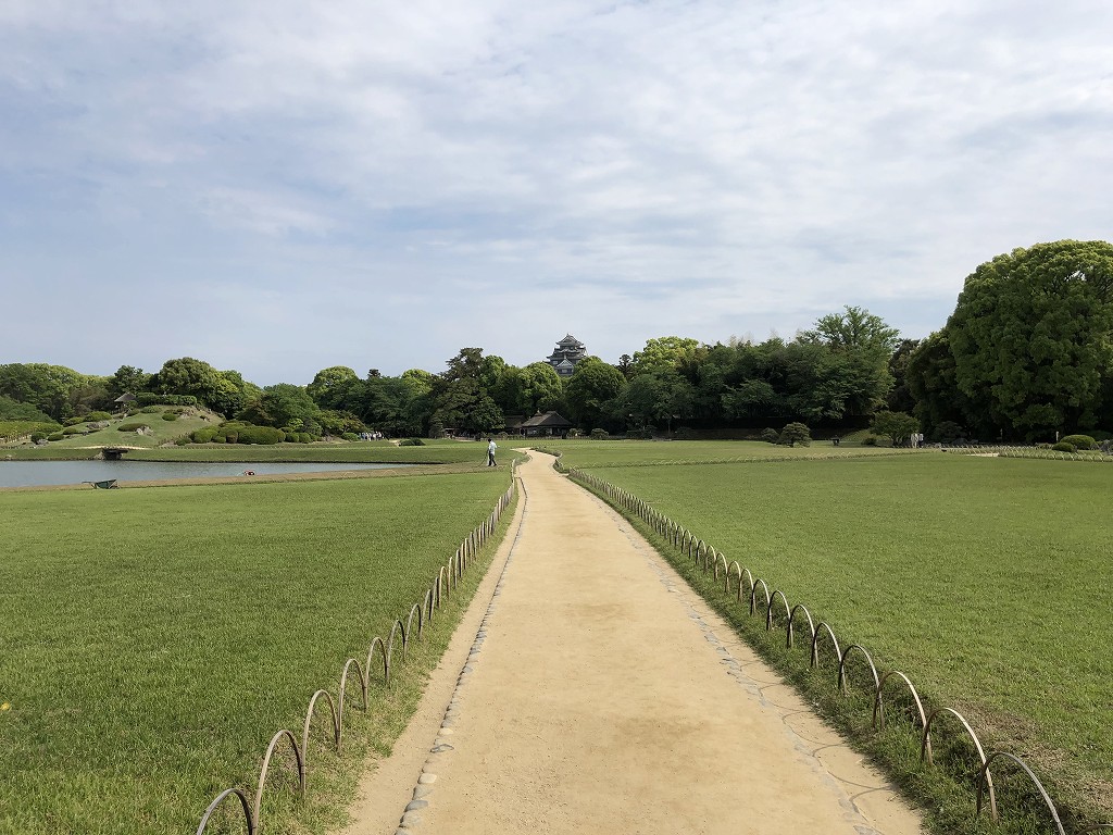 岡山後楽園と岡山城1