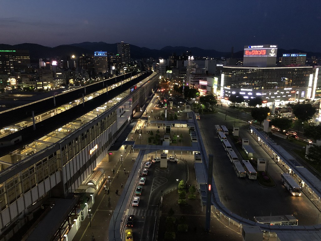 ホテルグランヴィア岡山から岡山駅3