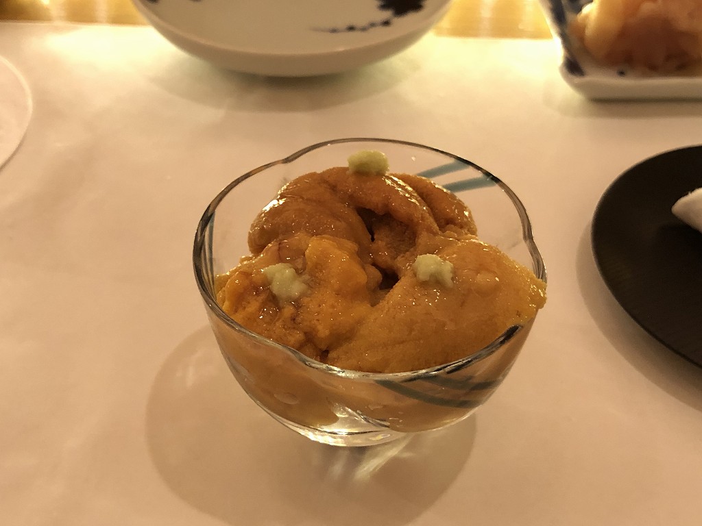 岡山市の「みや古」のうに3種