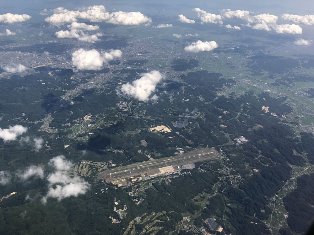 JAL261便からの岡山空港