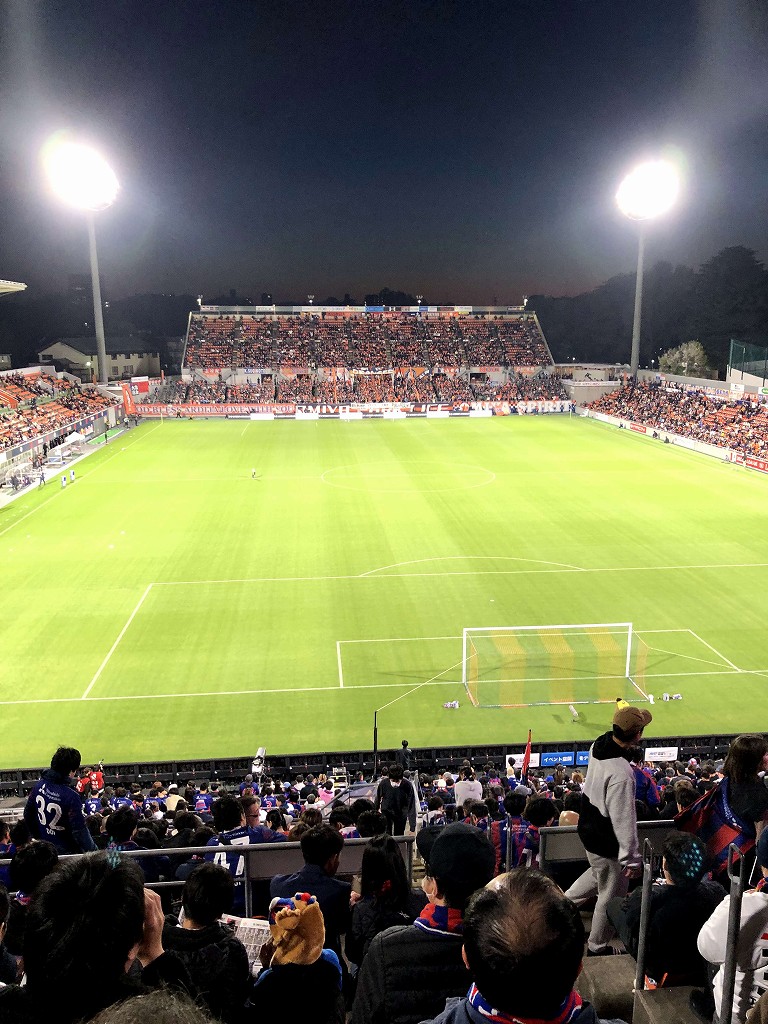 NACK5スタジアムのアウェイの上の方の席