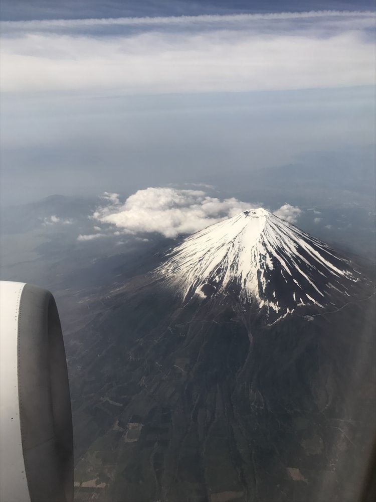 JAL255便から富士山
