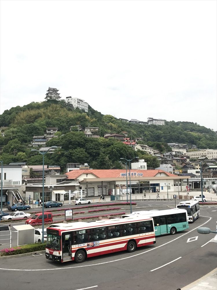 尾道駅前の眺め