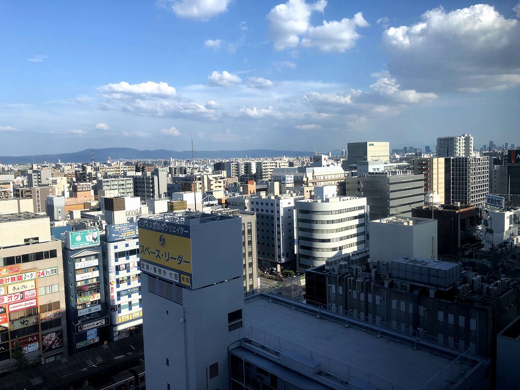 新大阪江坂東急REIホテルからの南東の眺め