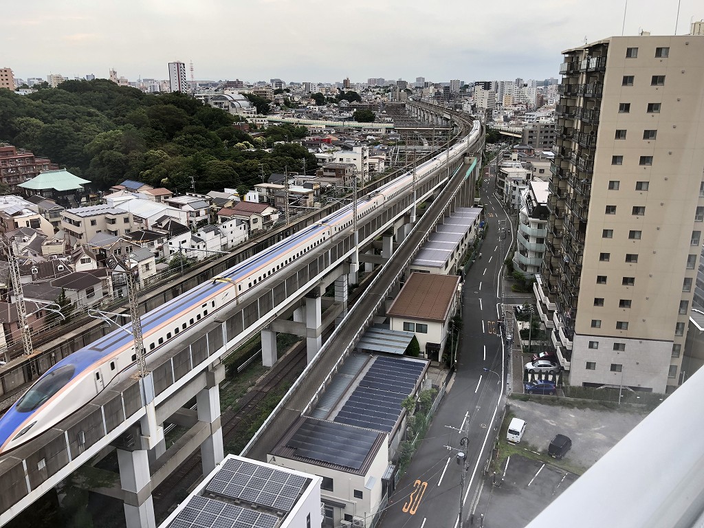 「東横イン 京浜東北線王子駅北口」から新幹線ビュー1