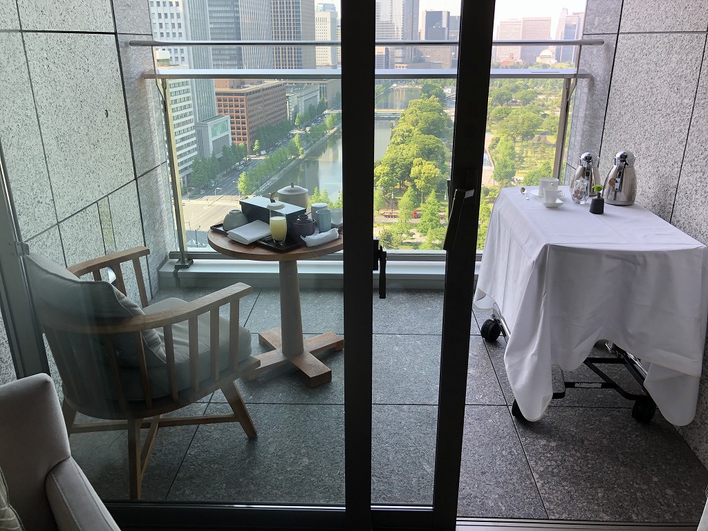 パレスホテル東京のインルームダイニングの和朝食1