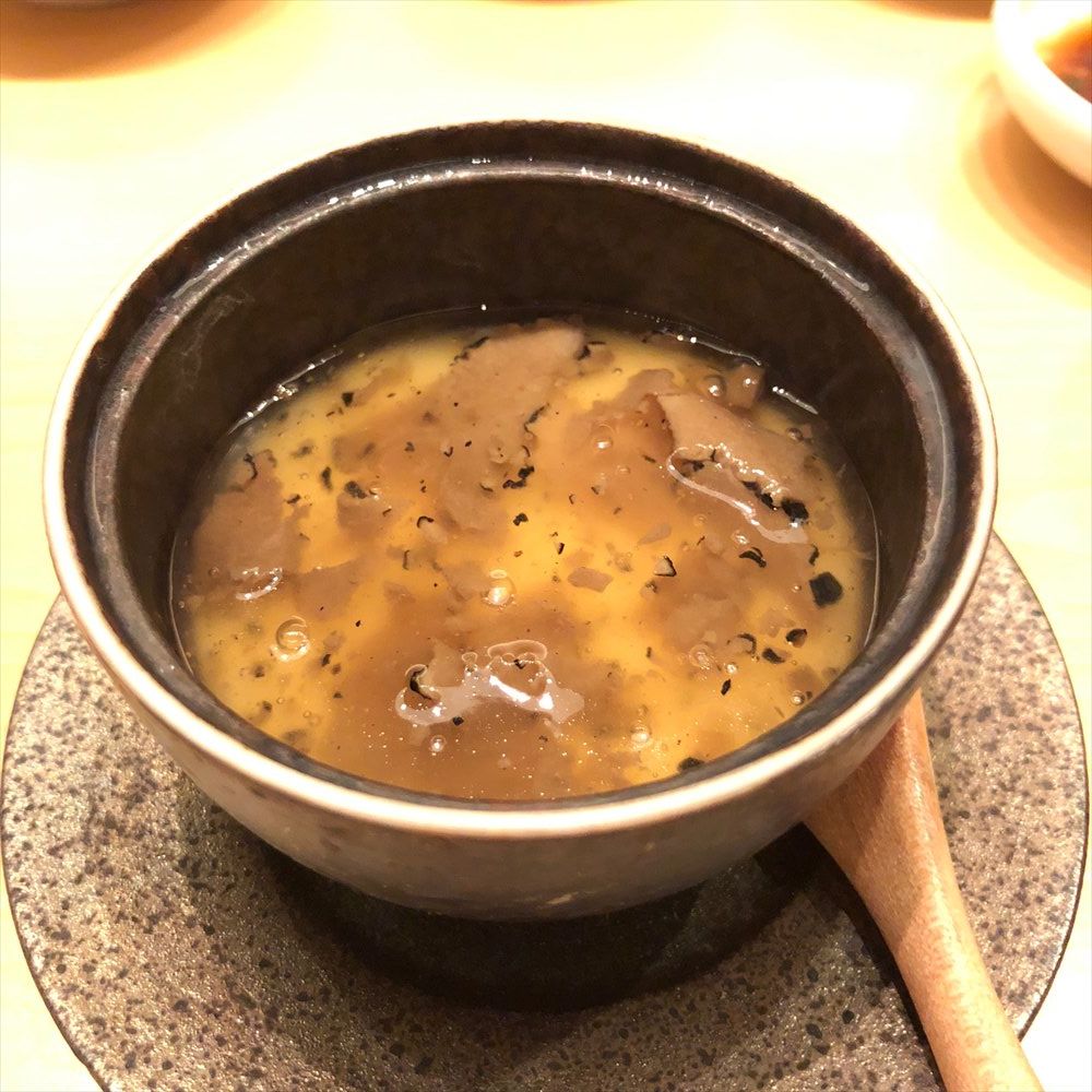 ウェスティン朝鮮ソウルのSUSHI CHOの茶碗蒸し