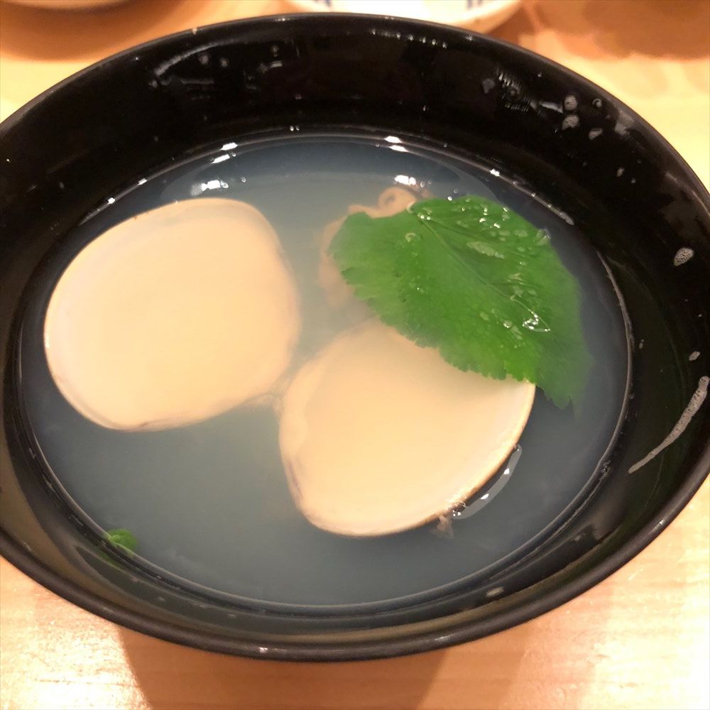 ウェスティン朝鮮ソウルのSUSHI CHOのアサリのお吸い物