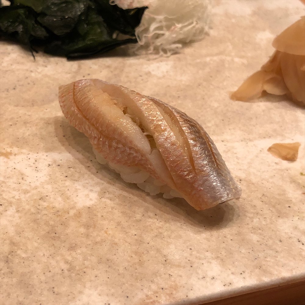 ウェスティン朝鮮ソウルのSUSHI CHOの春子鯛