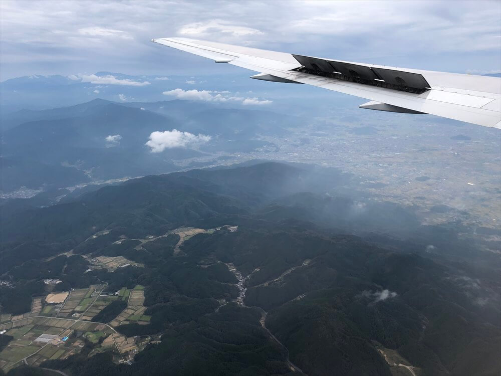 JAL115便から見た大阪平野の際1