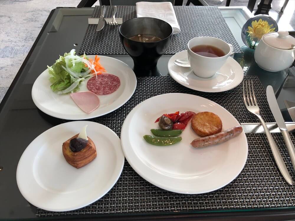 リッツカールトン大阪のクラブラウンジの朝食2