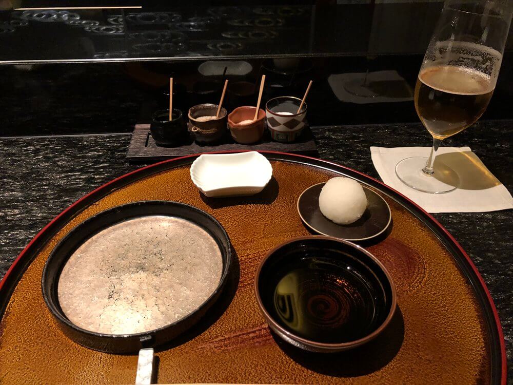 リッツカールトン京都の水暉の天ぷらの塩