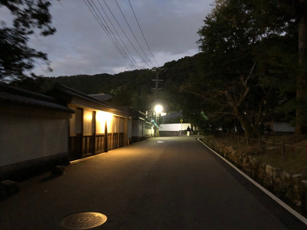 南禅寺から永観堂に向かう夜道