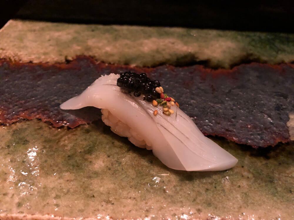 リッツカールトン京都の「水暉」の白イカ