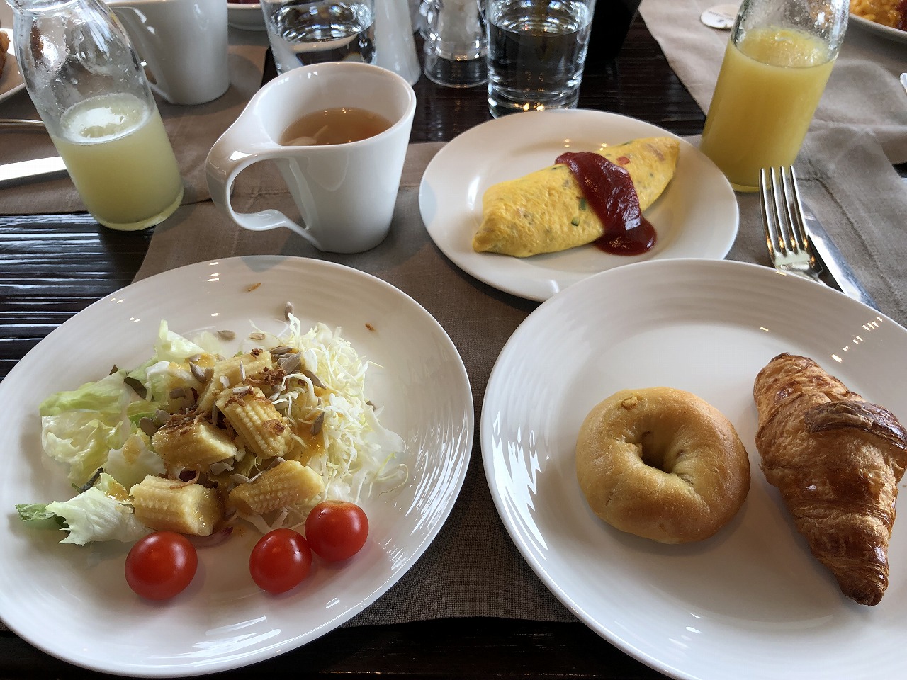 リッツカールトン沖縄の朝食（1日目）