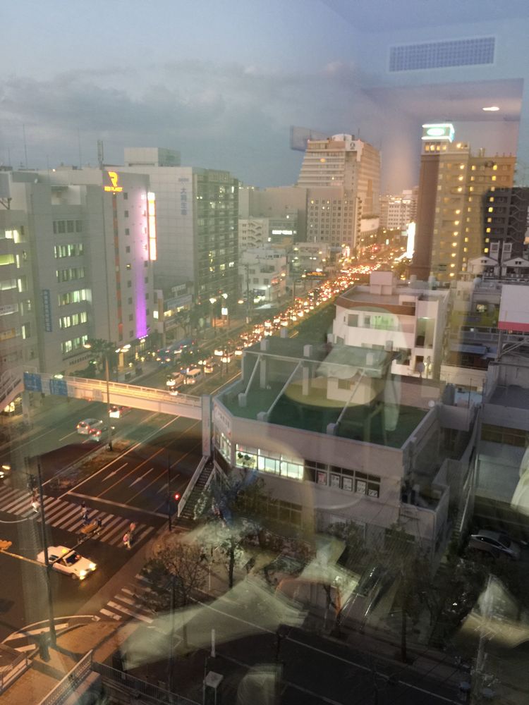 国道58号線の渋滞
