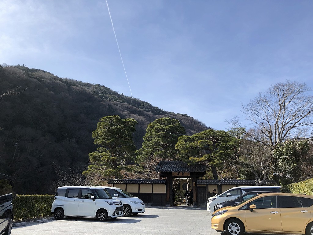 翠嵐ラグジュアリーコレクションホテル京都の駐車場