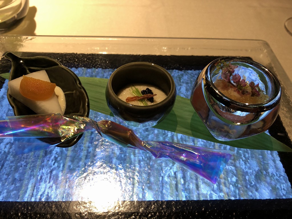 翠嵐ラグジュアリーコレクションホテルの「京 翠嵐」の前菜