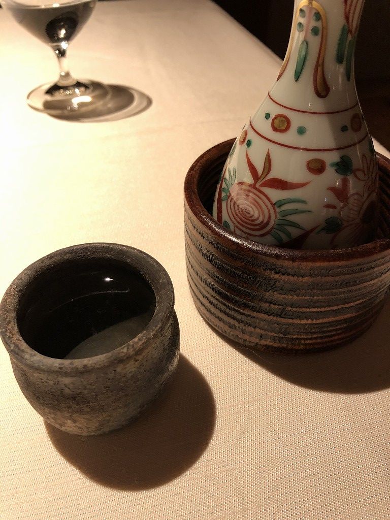翠嵐ラグジュアリーコレクションホテルの「京 翠嵐」の日本酒（熱燗）