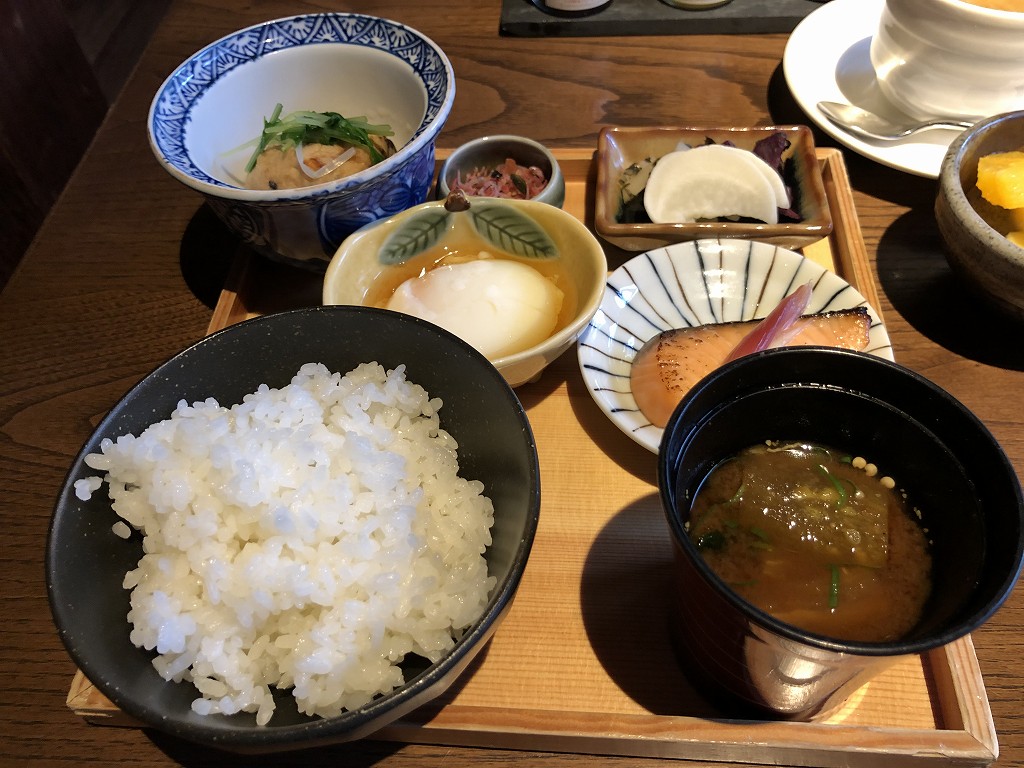 翠嵐ラグジュアリーコレクションホテル京都の朝食の和定食