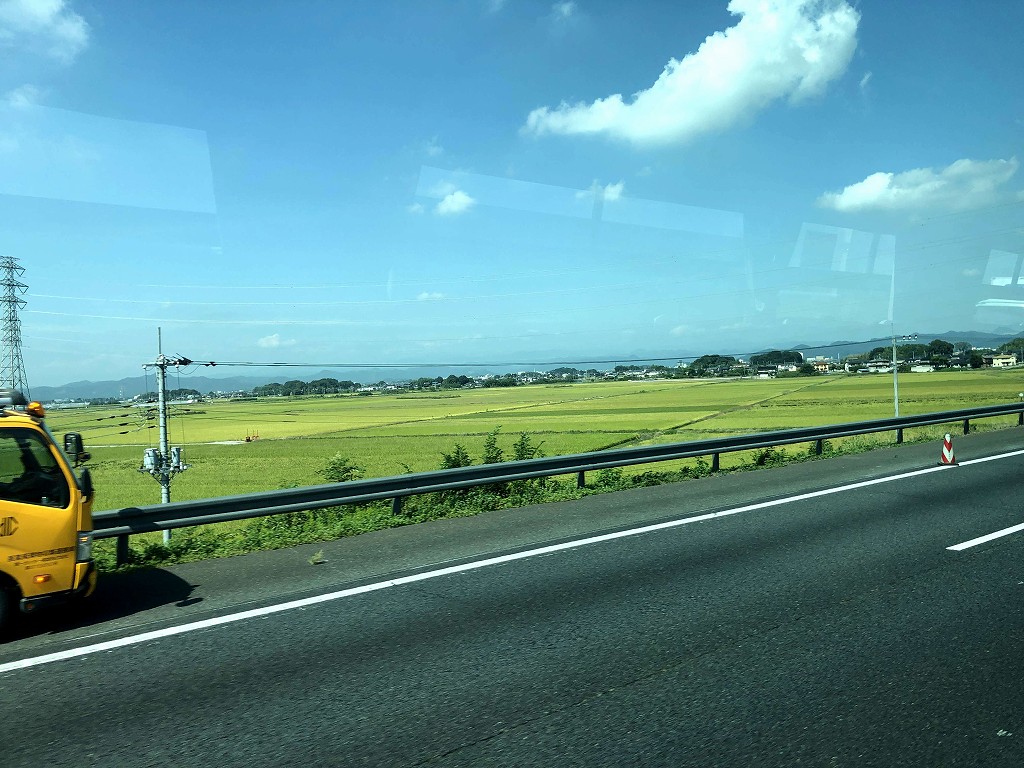佐野市内の田園風景
