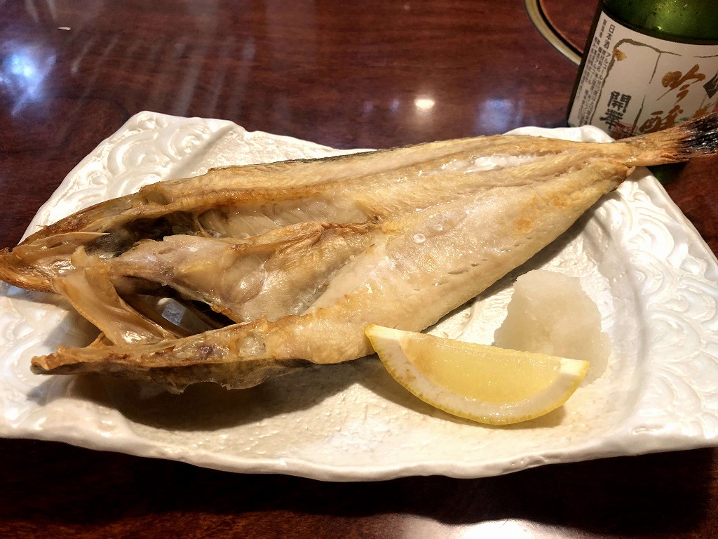 「和の心　たこ八」のほうぼうのいしる干し