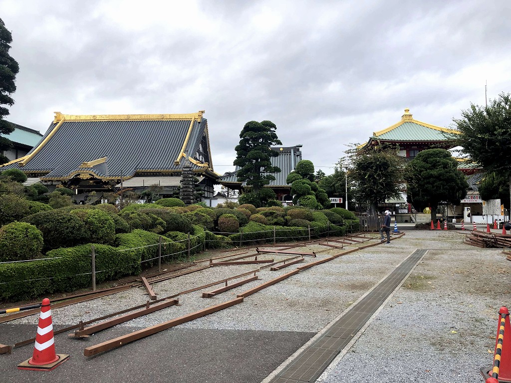 改修中の佐野厄除け大師
