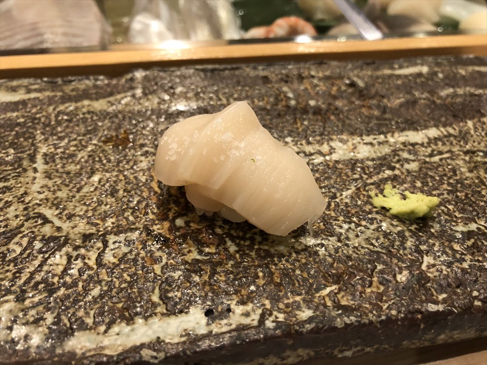 札幌の鮨 西光のホタテ