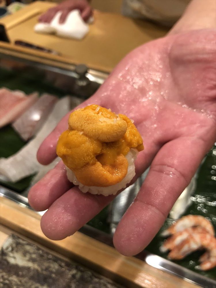 札幌の鮨 西光のウニ