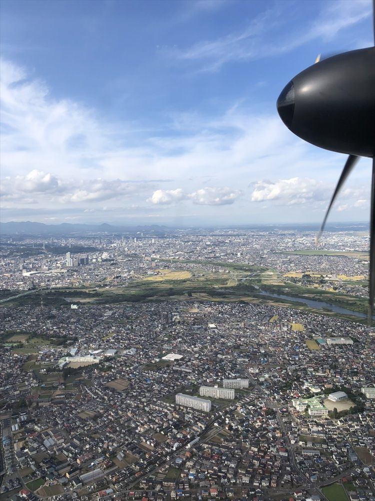 ANA1226便の仙台空港アプローチ2