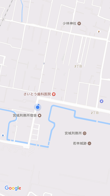 仙台若松城のお堀跡2