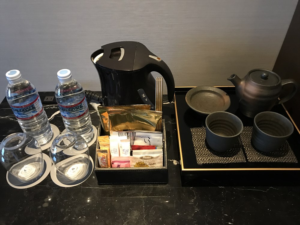ウェスティンホテル仙台のデラックスルーム（ドリンク類）