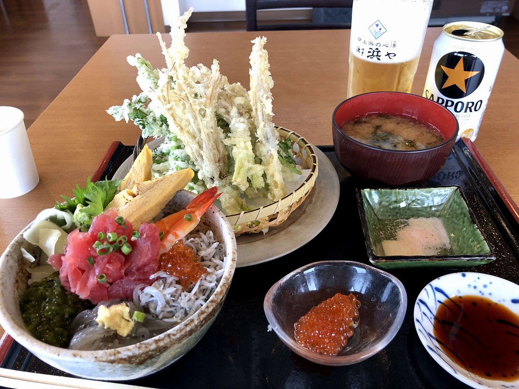 浜や食堂 かわまちてらす閖上店で昼飯1