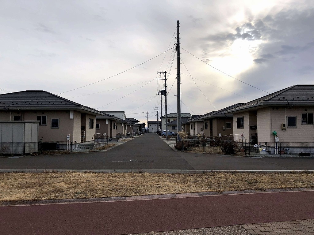 閖上の戸建ての災害公営住宅
