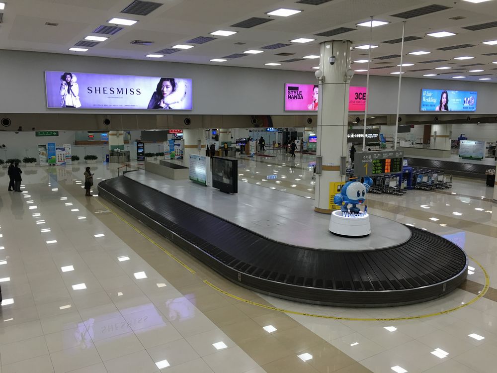 金浦国際空港のターンテーブル