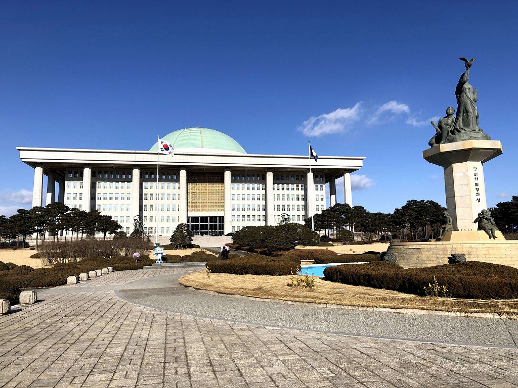 ソウルの国会議事堂前1