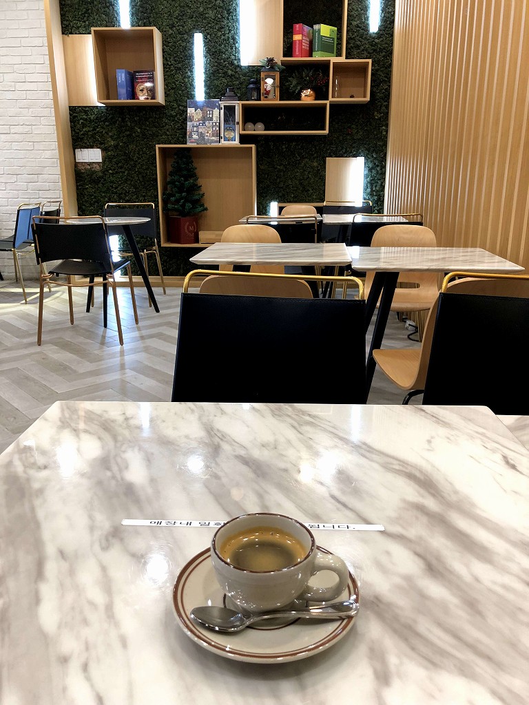 ソウルの国会図書館のカフェ