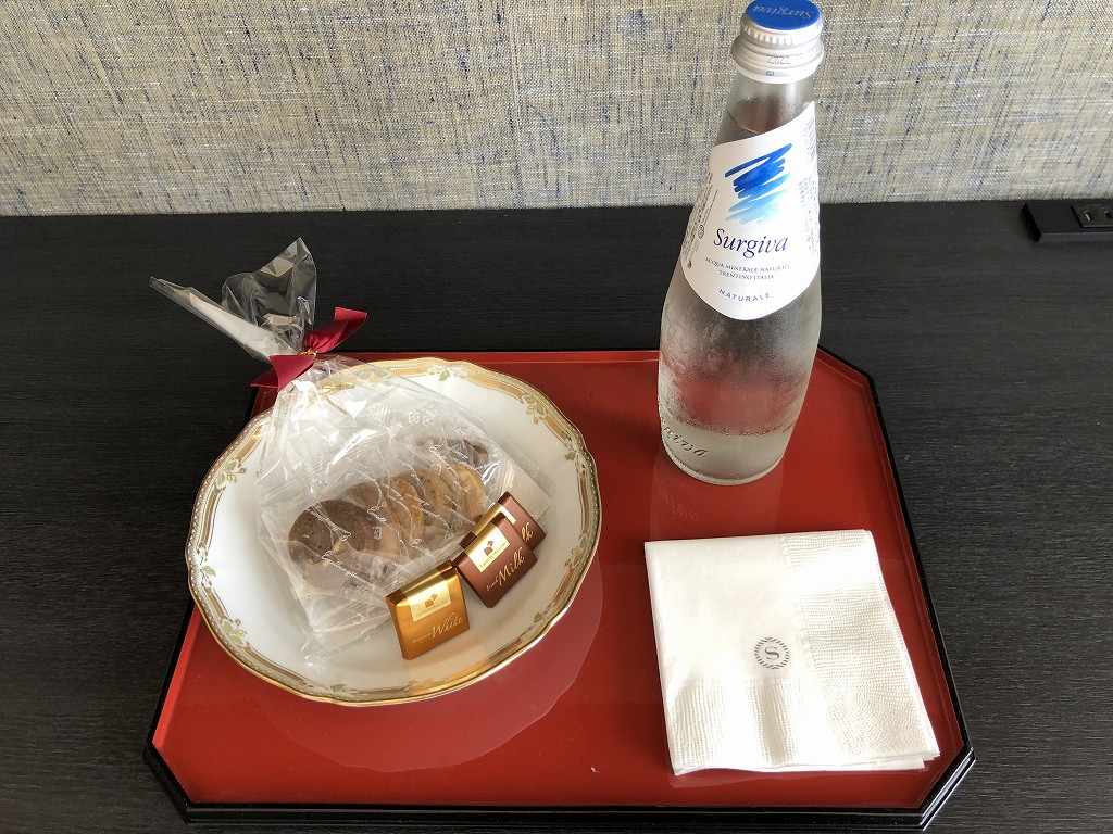 シェラトン都ホテル東京の初回特典のお菓子