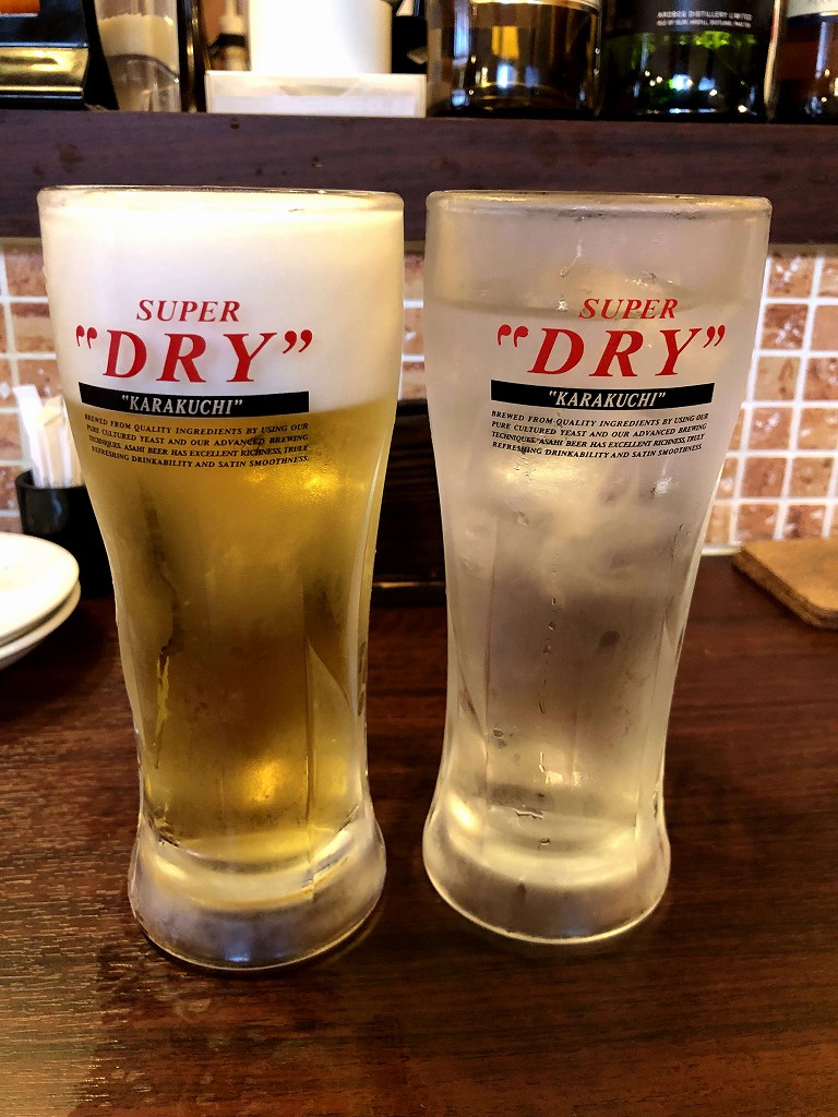 下高井戸の「酒場食堂 ケムマキ燻」の生ビール