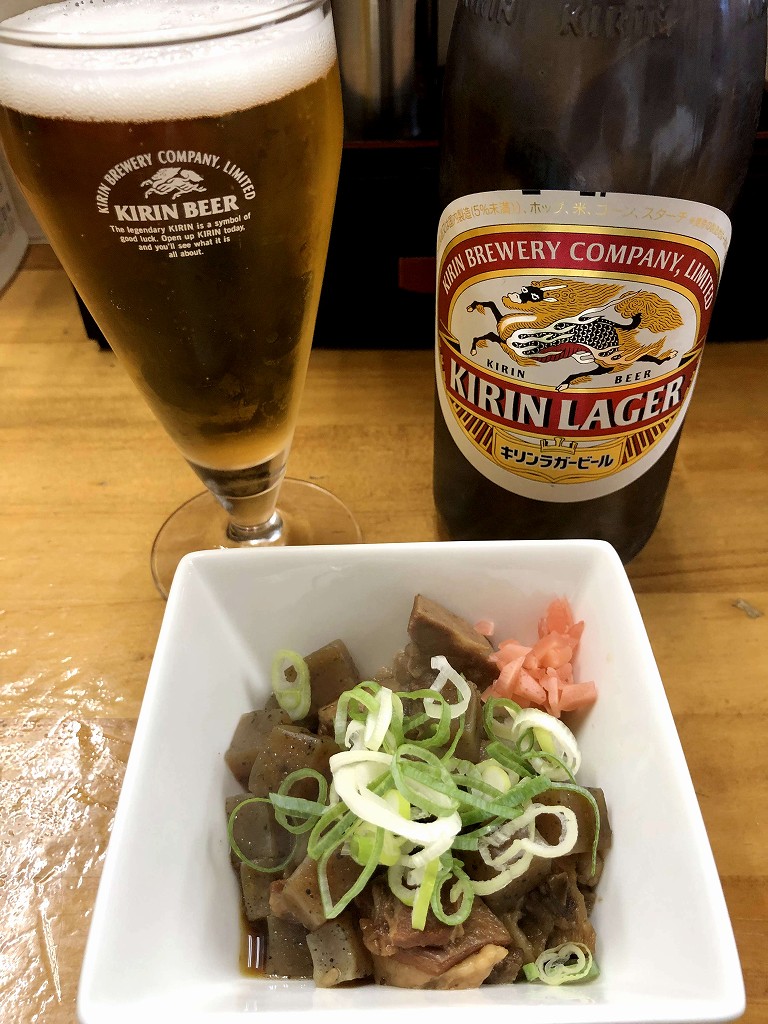 下高井戸の「あずまや」の牛すじコン煮込み