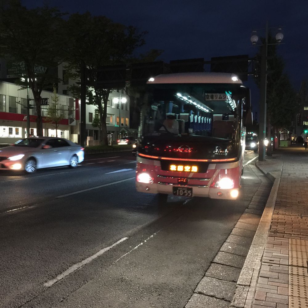 秋田空港行きシャトルバス停留所