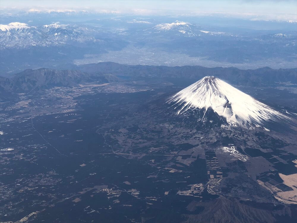SQ631便からの富士山
