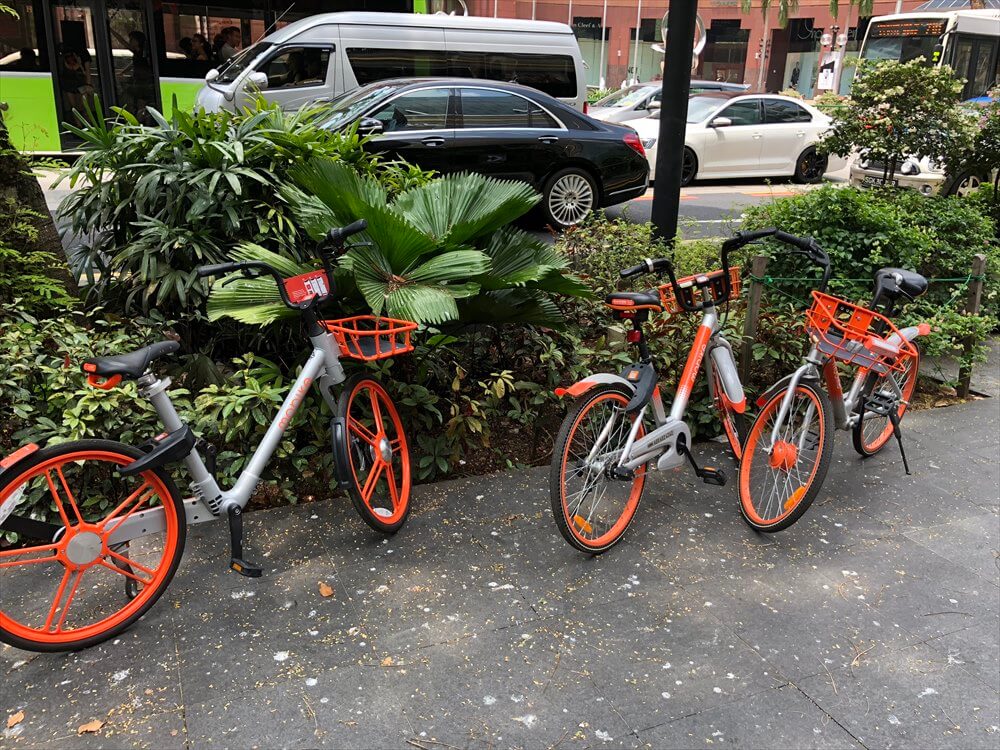 シンガポールのMOBIKEのシェアバイク2