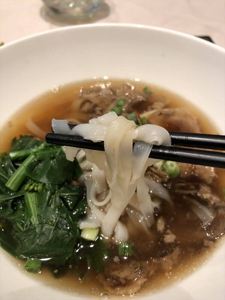 チャンギ空港のターミナル3のTHE PRIVATE ROOMのBeef Brisket Noodle2